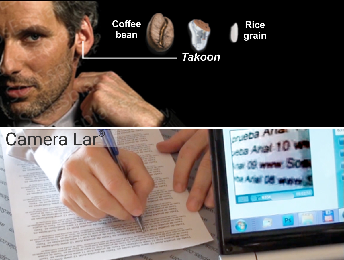 Hidden earpiece with camera